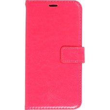 Hülle iPhone 16 Pro Max - Premium Flip Leder Tasche - Dunkelrosa