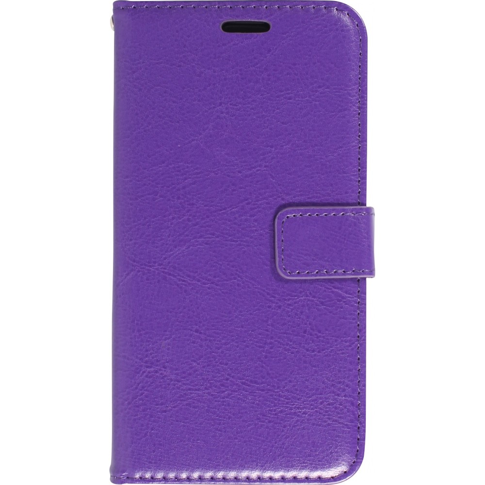 Hülle iPhone 16 Pro Max - Premium Flip Leder Tasche - Violett