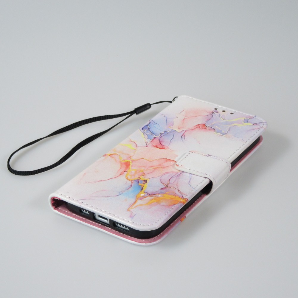 iPhone 12 / 12 Pro Case Hülle - Flip Wallet Liquid Color mit Magnet Verschluss - Sunrise