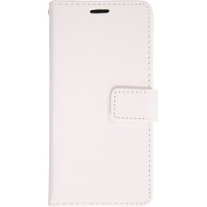 Hülle iPhone 16 Plus - Premium Flip Leder Tasche - Weiss