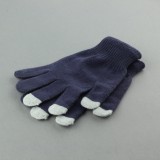 Universal Handschuhe für Winter mit Touchscreen kompatibilität - Universalgrösse - Blau grau