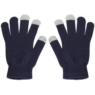 Universal Handschuhe für Winter mit Touchscreen kompatibilität - Universalgrösse - Blau grau