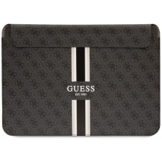 Guess Logo Stripes Laptop & MacBook Hülle für 13" & 14" - Schwarz