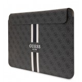 Guess Logo Stripes Laptop & MacBook Hülle für 13" & 14" - Schwarz