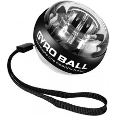 Kompakter Cranit Gyro Ball ergonomisches Design effizienter Unterarm und Griffkraft Trainer mit Schlaufe - Schwarz