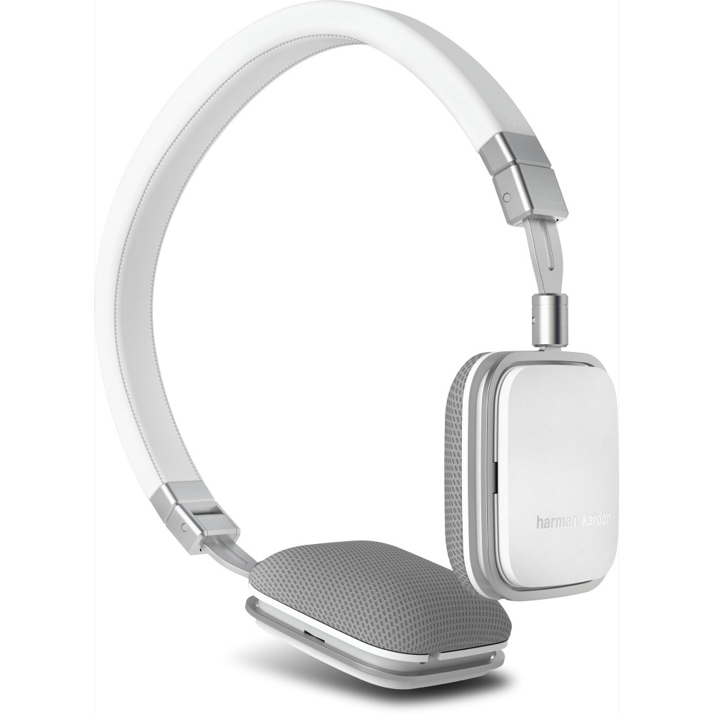 Harman/Kardon SOHO Luxuriöser, portabler & zusammenfaltbarer HiFi On-Ear Kopfhörer - Weiss