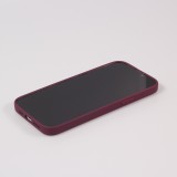 iPhone 15 Plus Case Hülle - Soft-Shell silikon cover mit MagSafe und Kameraschutz - Bordeaux