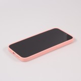 iPhone 15 Plus Case Hülle - Soft-Shell silikon cover mit MagSafe und Kameraschutz - Rosa