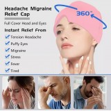 Universal Anti-Migränen Kälte & Wärme Therapie Kopfband für Erwachsene - Blau