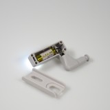 LED Licht Türscharnier Aufsatz für Belichtung in Möbeln und Schubladen (1 Stück) - Grau