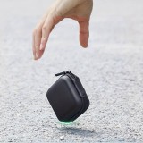 Petit étui de transport universel boîte pour AirPods + câbles + clés USB avec fermeture éclair - Noir