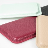 MagSafe Magnetkartenhalter aus veganem Leder mit starken Magneten  - Rosa