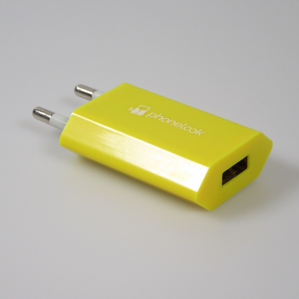 Prise de chargeur secteur mur adaptateur standard USB-A 5W PhoneLook - Vert  - Acheter sur PhoneLook