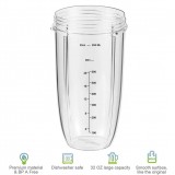 Nutribullet Flüssigkeit Behälter 950ml Aufsatz mit Füllmengen Indikator - Transparent