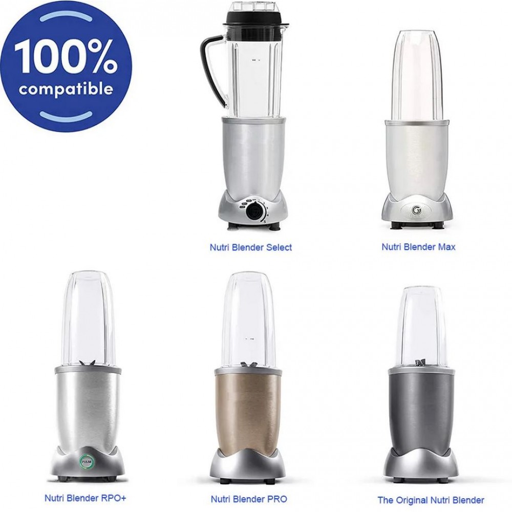 Nutribullet Flüssigkeit Behälter 950ml Aufsatz mit Füllmengen Indikator - Transparent