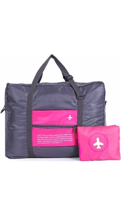 Faltbare und wasserfeste Reisebegleiter-Tasche mit 32L Füllvolumen - Rosa