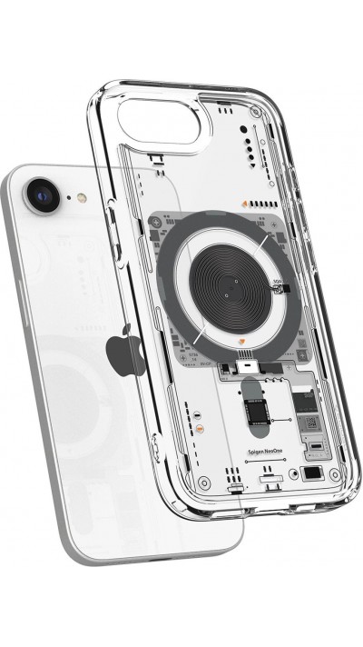 iPhone 16e Case Hülle - Spigen Ultra Hybrid MagSafe Neo One - Transparent