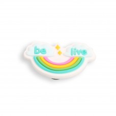 3D-Schmuck Charm für Silikonhülle mit Löcher im Crocs-Stil - Be Live Rainbow