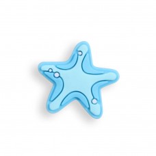 3D-Schmuck Charm für Silikonhülle mit Löcher im Crocs-Stil - Blue Star