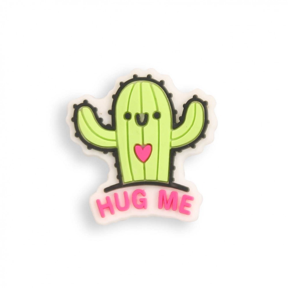 3D-Schmuck Charm für Silikonhülle mit Löcher im Crocs-Stil - Cactus Hug Me