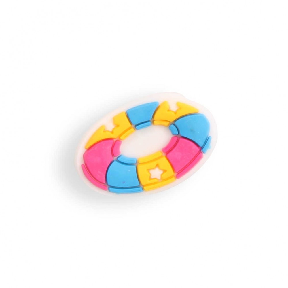 3D-Schmuck Charm für Silikonhülle mit Löcher im Crocs-Stil - Colorful Ring