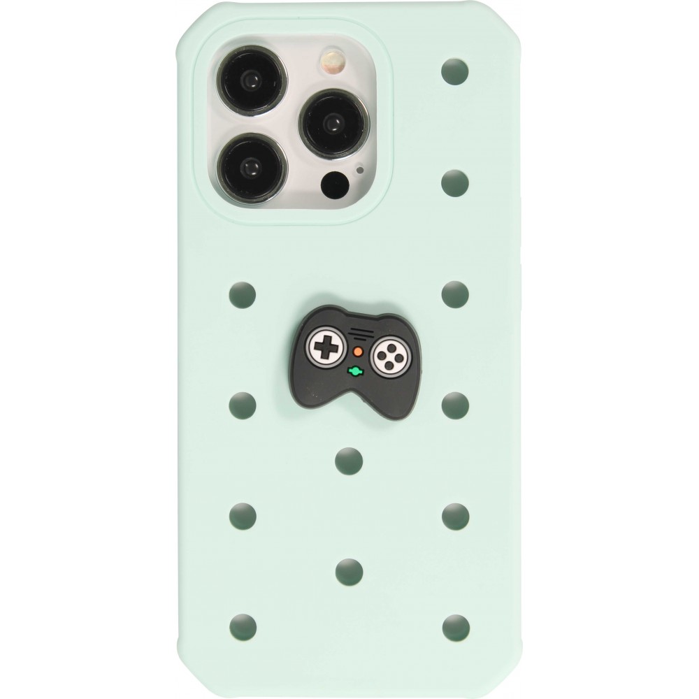 3D-Schmuck Charm für Silikonhülle mit Löcher im Crocs-Stil - Console Game Controller