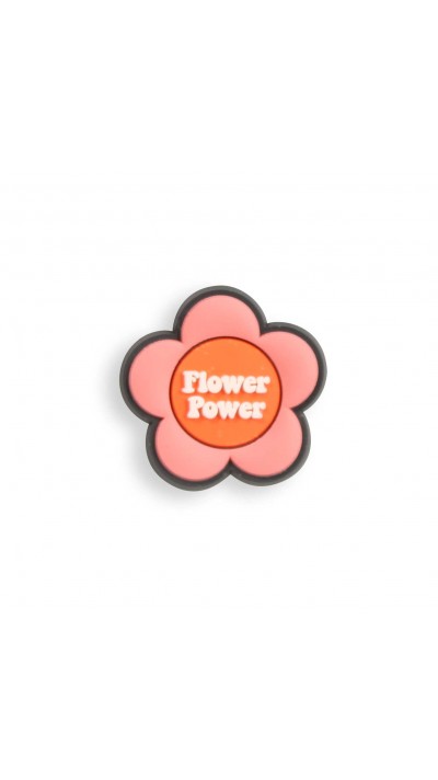 3D-Schmuck Charm für Silikonhülle mit Löcher im Crocs-Stil - Flower Power Flower