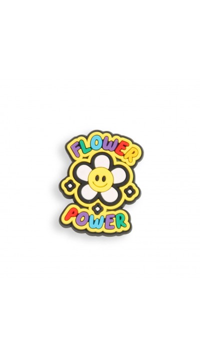 Charm bijou 3D pour coque avec trous style Crocs - Flower Power