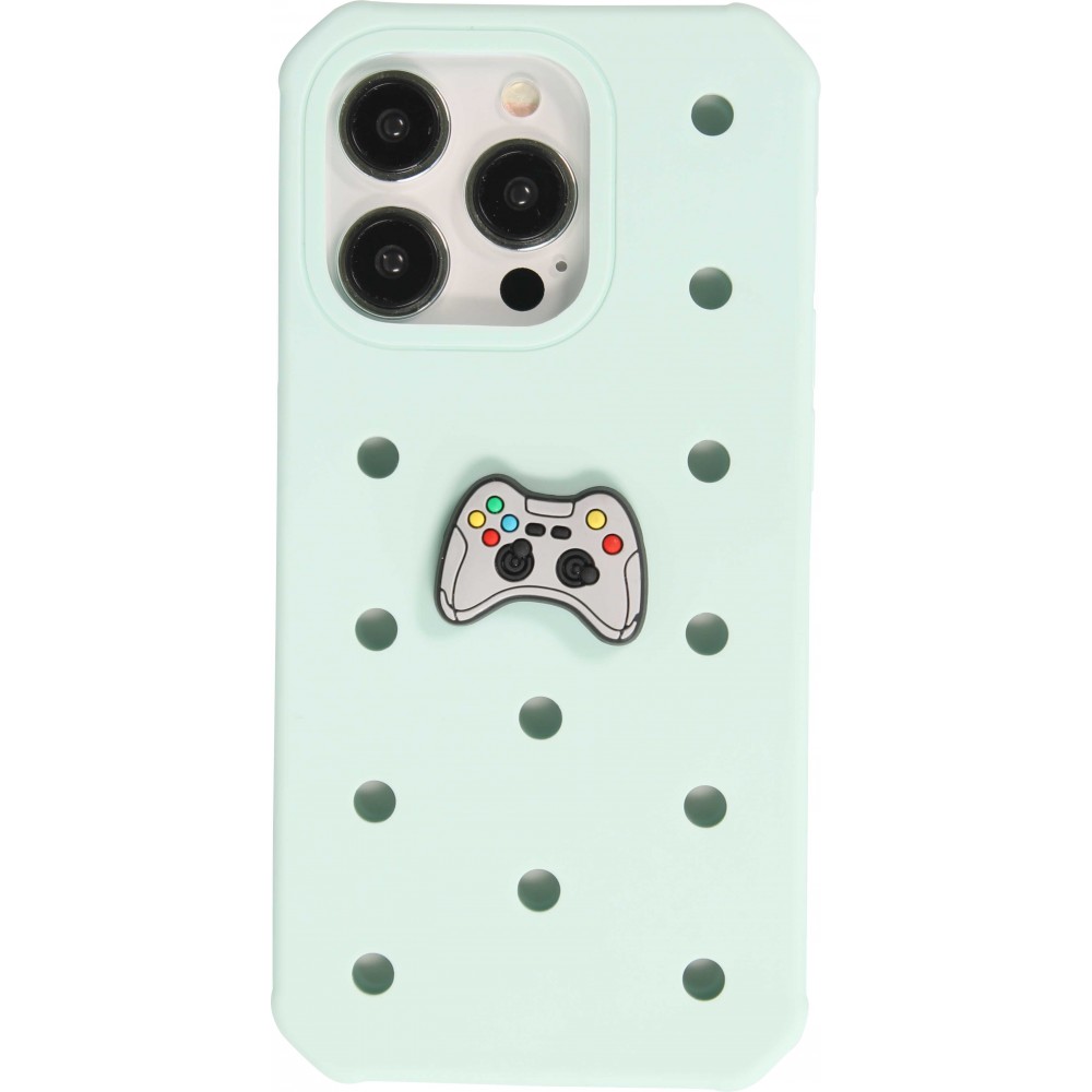 3D-Schmuck Charm für Silikonhülle mit Löcher im Crocs-Stil - Gaming Console