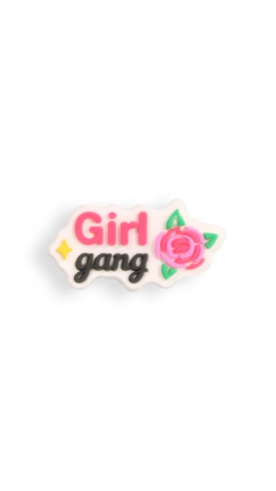 3D-Schmuck Charm für Silikonhülle mit Löcher im Crocs-Stil - Girl Gang