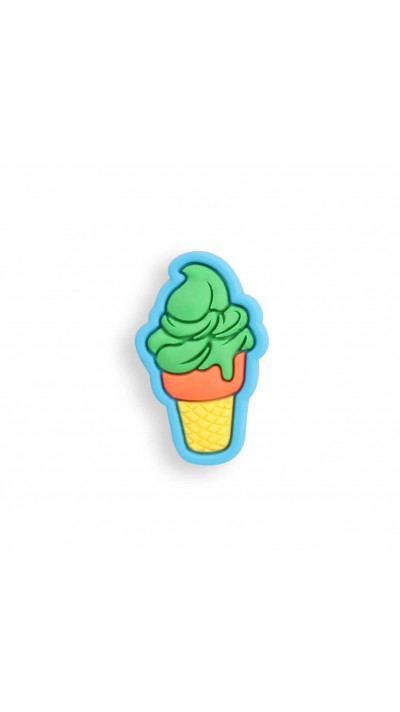 Charm bijou 3D pour coque avec trous style Crocs - Green Ice Cream