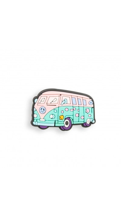 Charm bijou 3D pour coque avec trous style Crocs - Hippie Bus