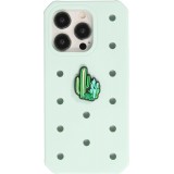 3D-Schmuck Charm für Silikonhülle mit Löcher im Crocs-Stil - Lovely Cactus