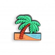 3D-Schmuck Charm für Silikonhülle mit Löcher im Crocs-Stil - Palmtree on Island