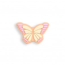 3D-Schmuck Charm für Silikonhülle mit Löcher im Crocs-Stil - Pink Butterfly