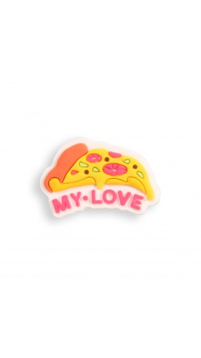 3D-Schmuck Charm für Silikonhülle mit Löcher im Crocs-Stil - Pizza My Love