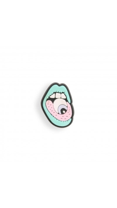 Charm bijou 3D pour coque avec trous style Crocs - Psychodelic Mouth