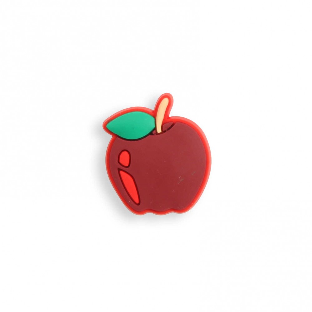 3D-Schmuck Charm für Silikonhülle mit Löcher im Crocs-Stil - Red Apple