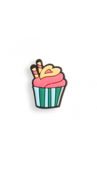 3D-Schmuck Charm für Silikonhülle mit Löcher im Crocs-Stil - Slushy Cupcake