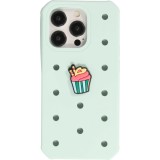 3D-Schmuck Charm für Silikonhülle mit Löcher im Crocs-Stil - Slushy Cupcake