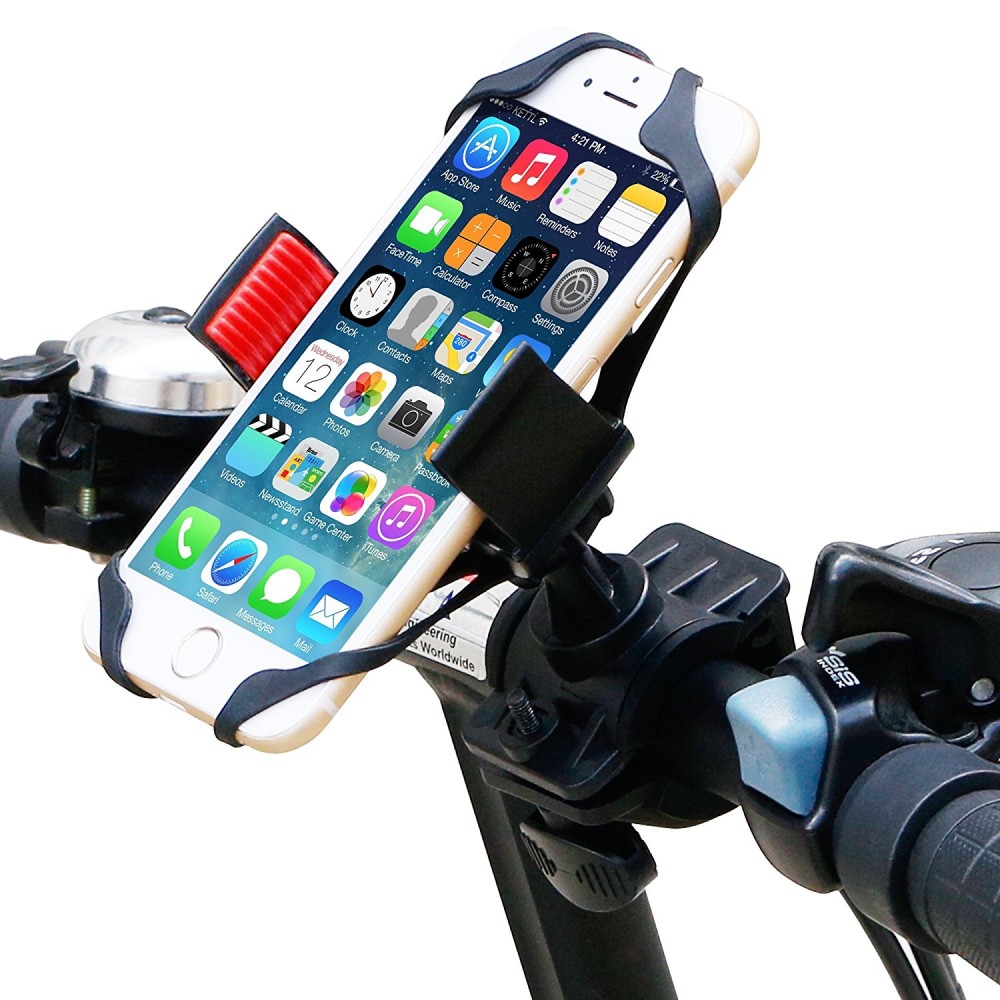 Support universel de téléphone pour vélo avec bande élastique pour