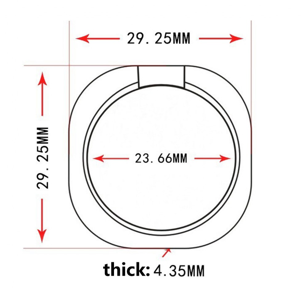 Support Ring 360° - Austauschbare Finger & Einhand Haltering für Smartphone / Tablets - Gold