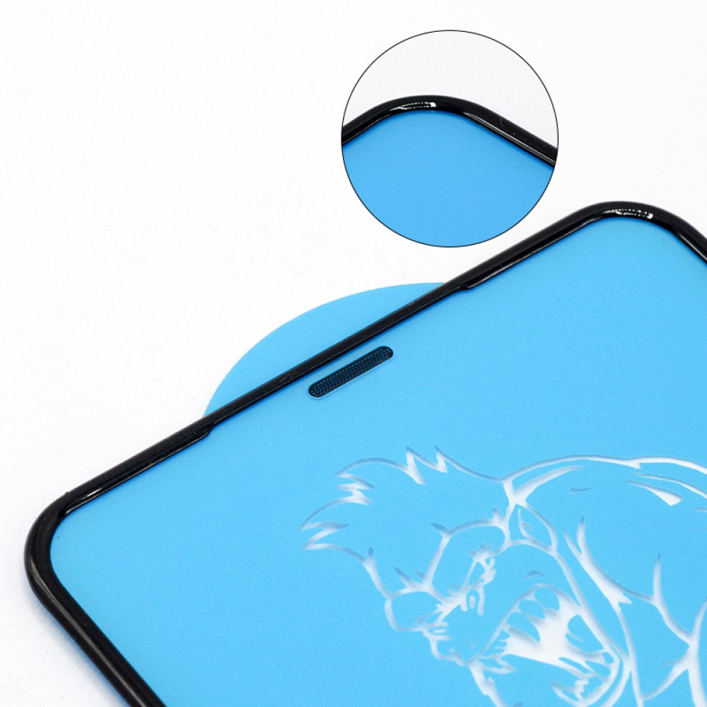 iPhone 12 / 12 Pro Tempered Glass - Bildschirm Schutzglas mit stoßfestem Silikonrand