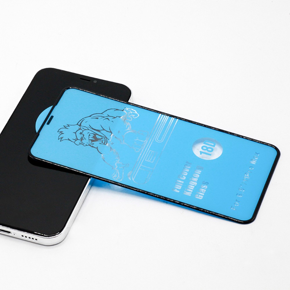iPhone 12 / 12 Pro Tempered Glass - Bildschirm Schutzglas mit stoßfestem Silikonrand