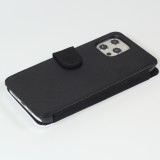 iPhone 12 Pro Max Case Hülle - Wallet schwarz Vintage Schneebedeckter Berg Iglu