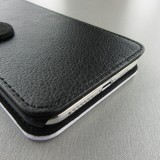 Hülle iPhone Xs Max - Wallet schwarz Marble Good Vibes Only