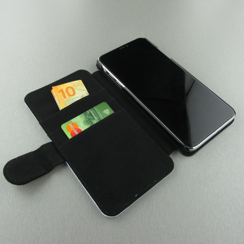 Hülle iPhone Xs Max - Wallet schwarz Halloween 20 21