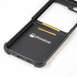 Samsung Galaxy Z Flip5 Case Hülle - Silikon schwarz Oliv Marmor